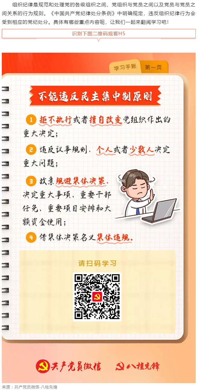 學(xué)習(xí)手賬｜哪些組織紀(jì)律行為不能違反？.png